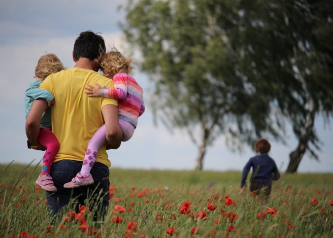 papa et enfants