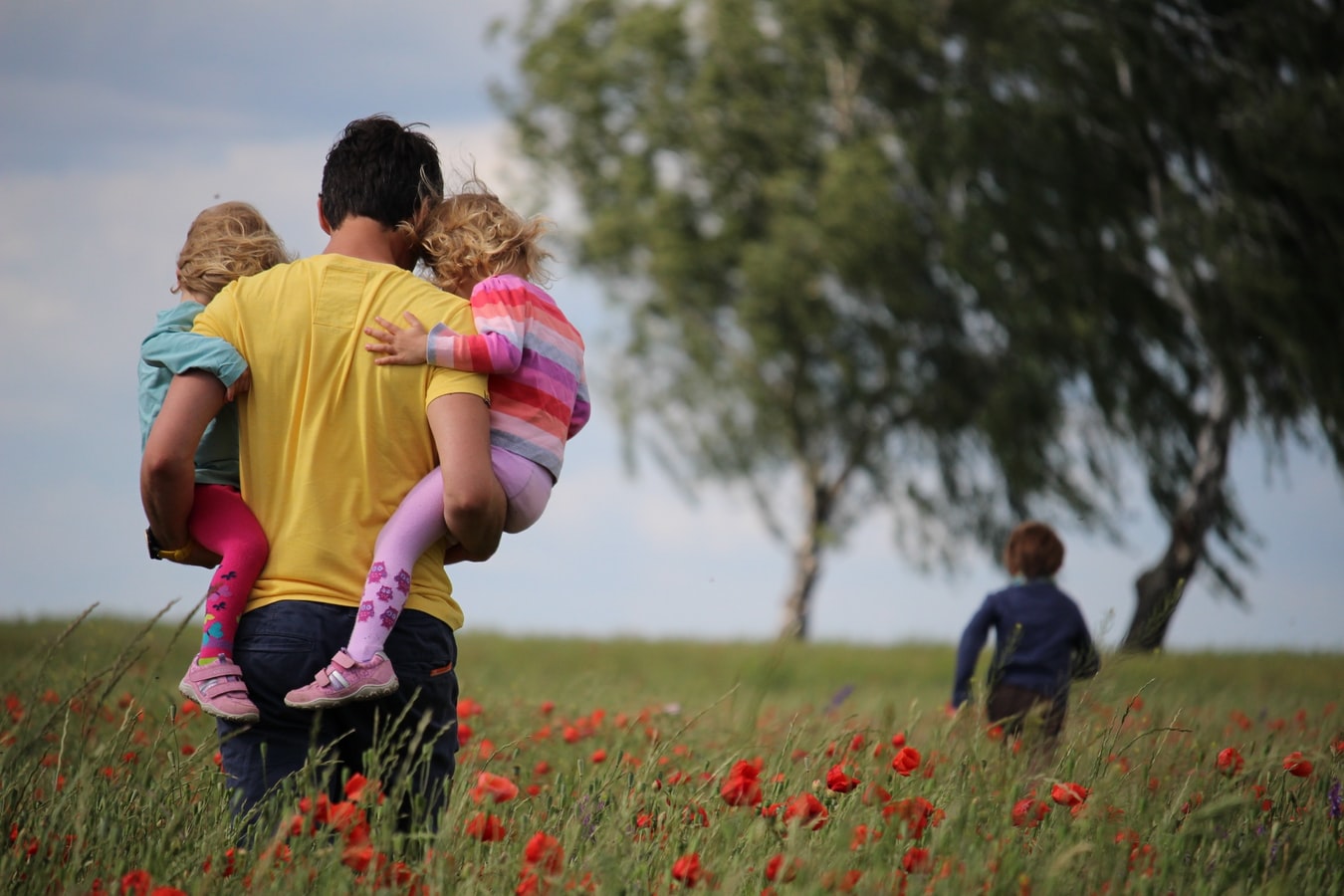 papa et enfants